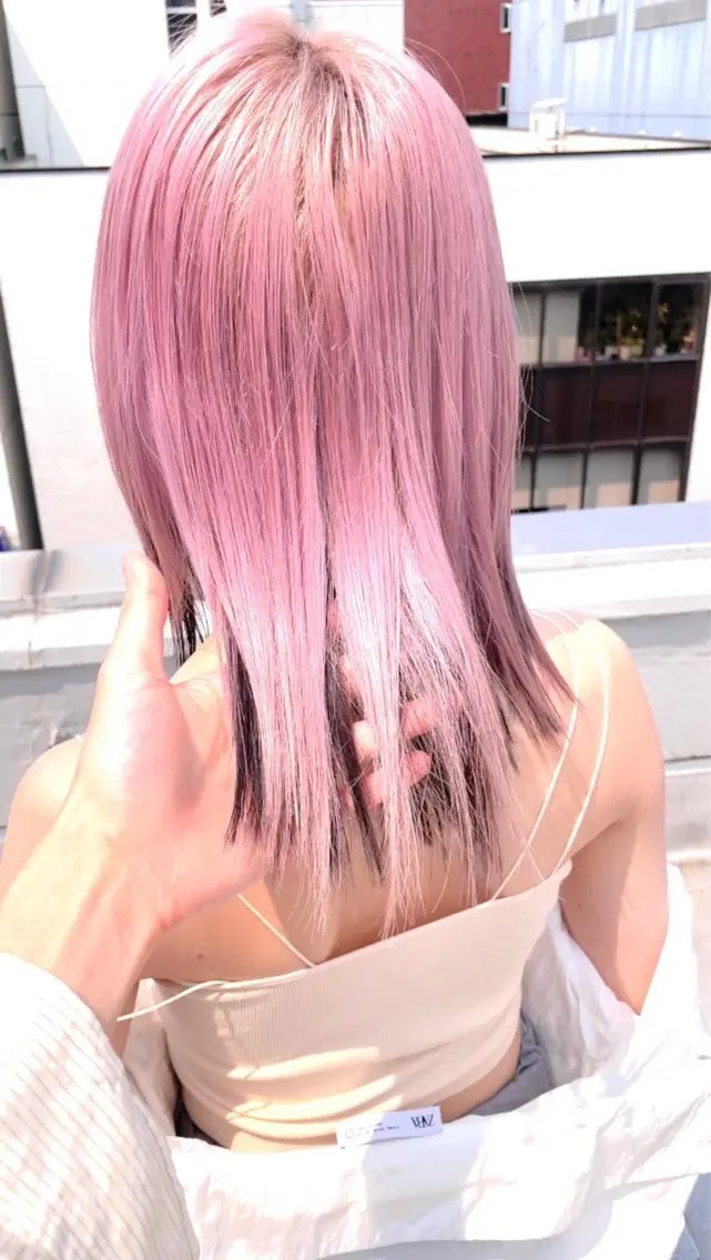 ミディアム カラー 髪質改善酸性縮毛矯正 酸性ストレート◎鈴木のヘアスタイル