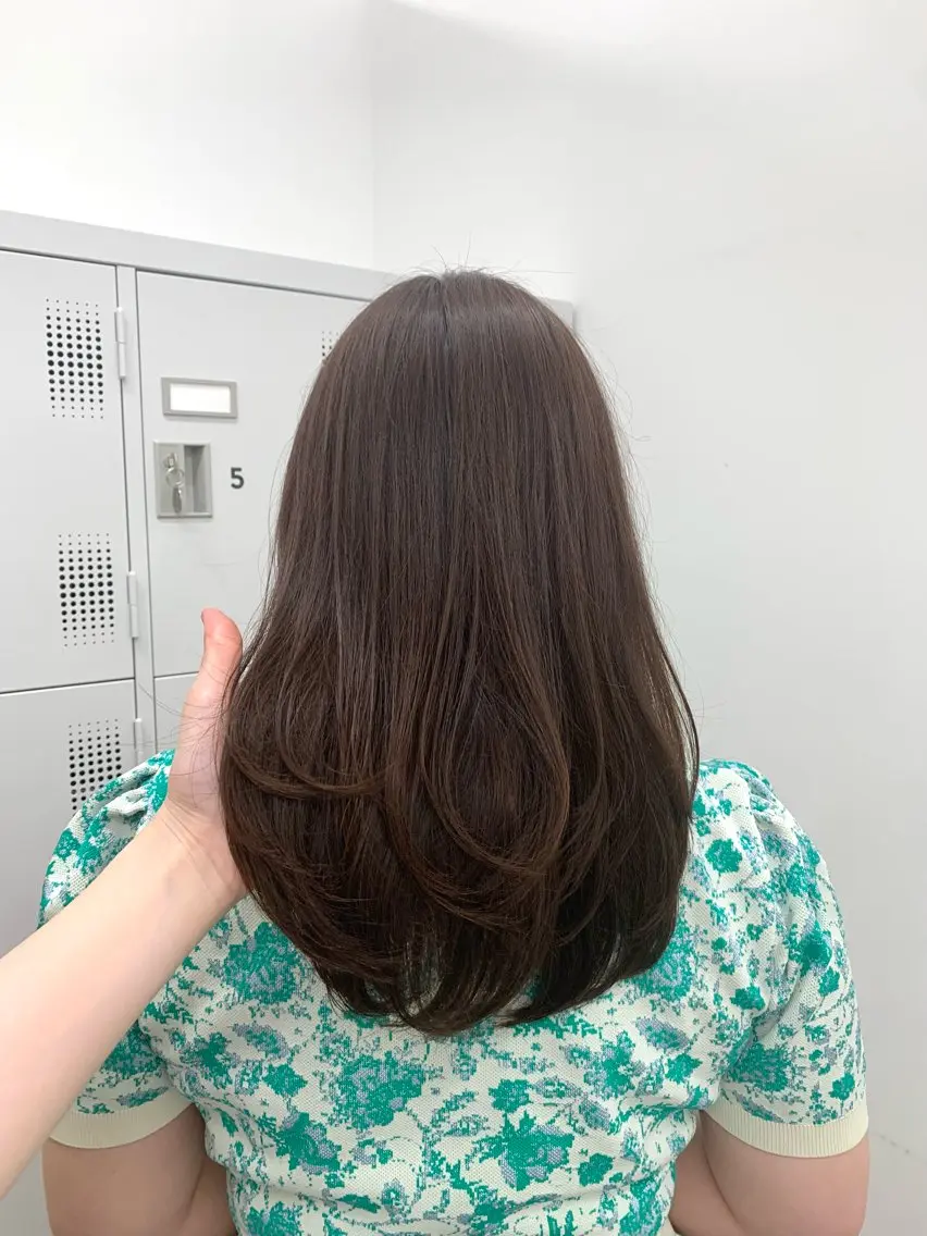 セミロング カラー 本格ヘッドスパ🌿 ×ヘア 佐藤のヘアスタイル