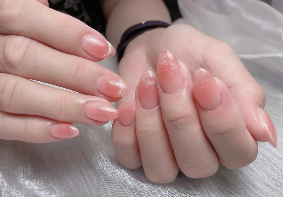 ネイル チークネイル 長さ出し マグネットネイル ネイルチップ 中野駅から2分 MEO NAILのネイルデザイン