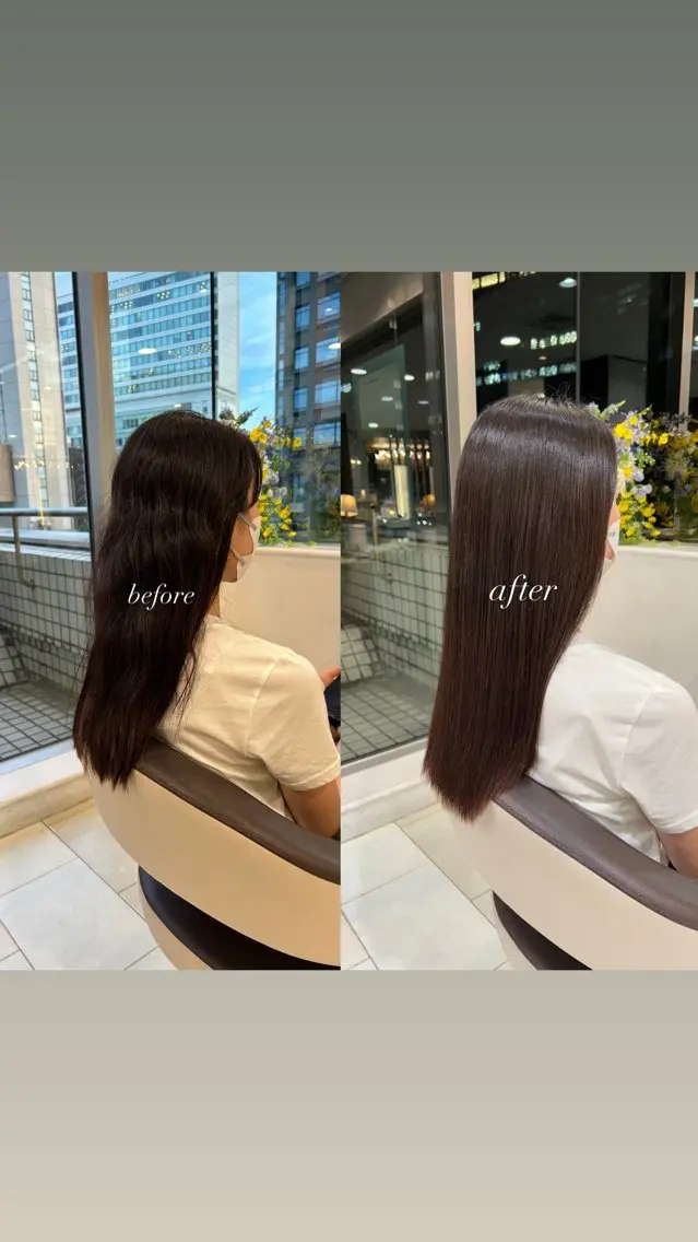 ロング トリートメント 透明感カラー／ 艶髪／たなべだいのヘアスタイル