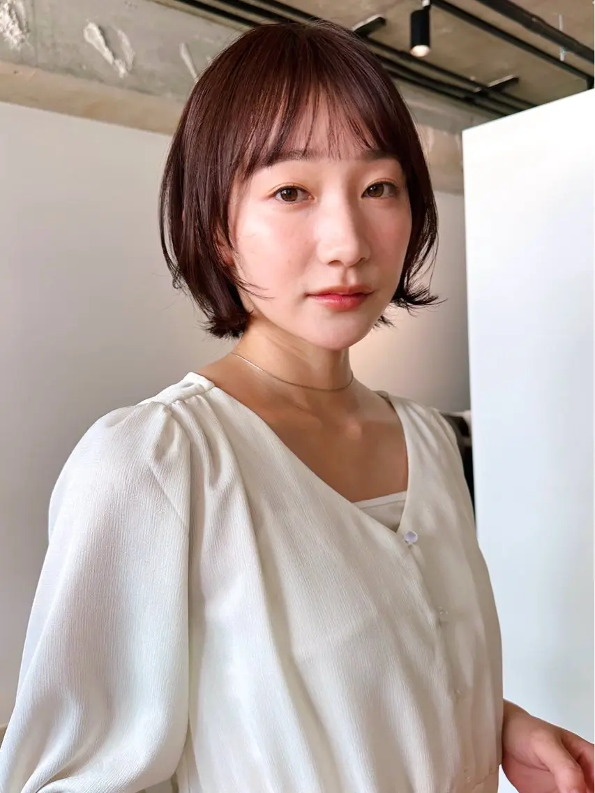 ショート カラー パーマ kazuki【顔周り ×レイヤーカット】のヘアスタイル
