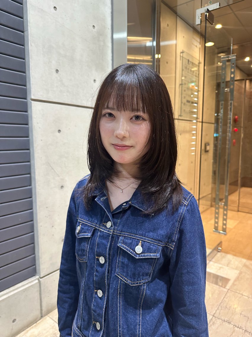 ミディアム カット 名古屋カラー ひかりのヘアスタイル
