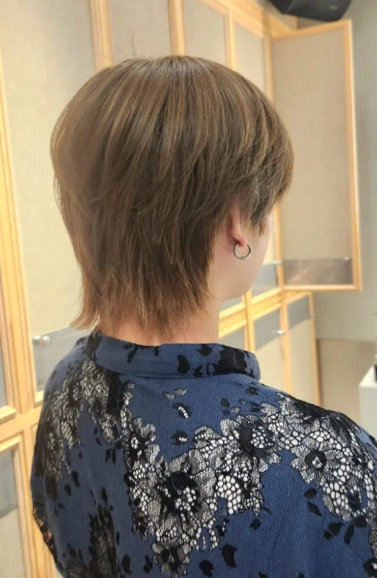 メンズ マッシュウルフ マッシュ メンズウルフカット ウルフカット カット トリートメント ヘッドスパ ヘアセット RUA💜‪ ボブカット💜のヘアスタイル