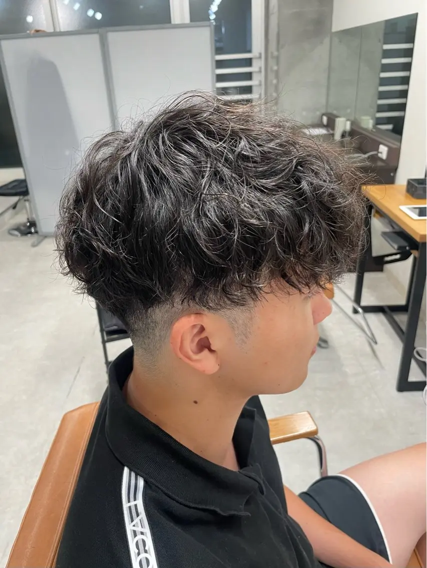 パーマ メンズ カット パーマ トリートメント ヘアセット メンズモテパーマ💙 fuwaのヘアスタイル