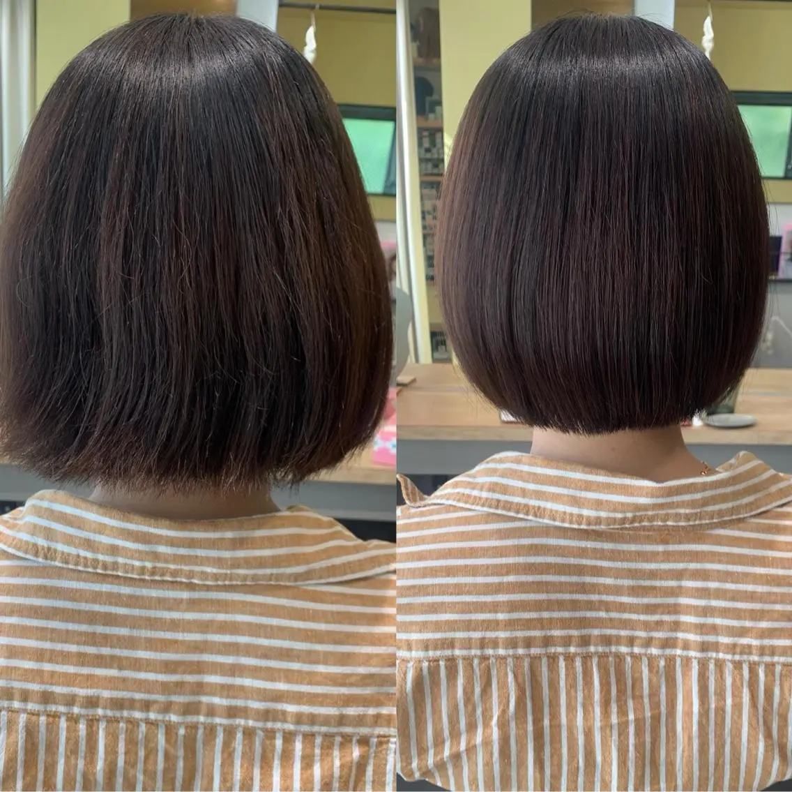 ショート パーマ カット 縮毛矯正 トリートメント hubhair レイヤー/透明感のヘアスタイル
