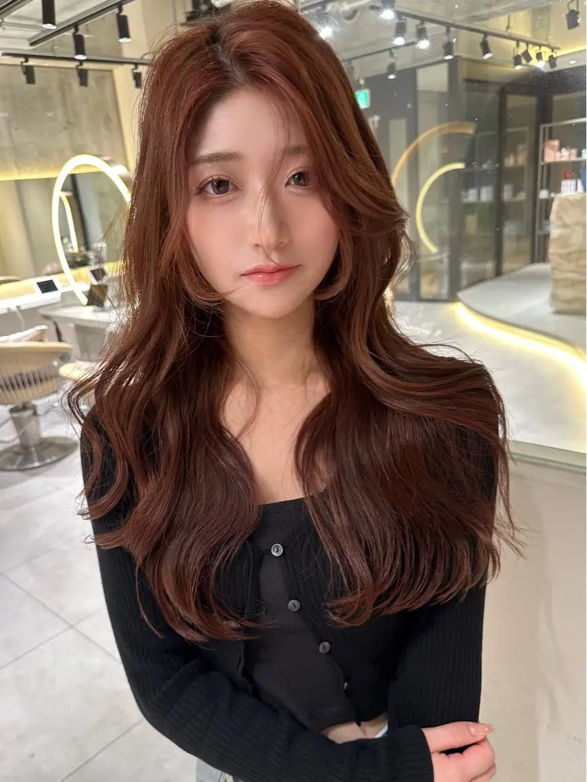 ロング カラー カット ヘアカラー 縮毛矯正 トリートメント 《髪質改善✖️オリー ブ🧸》小嶋拓也のヘアスタイル