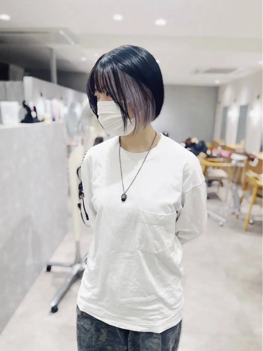 【なんだかお洒落、大人女性】カット+インナーカラー+全体カラー12100円の写真