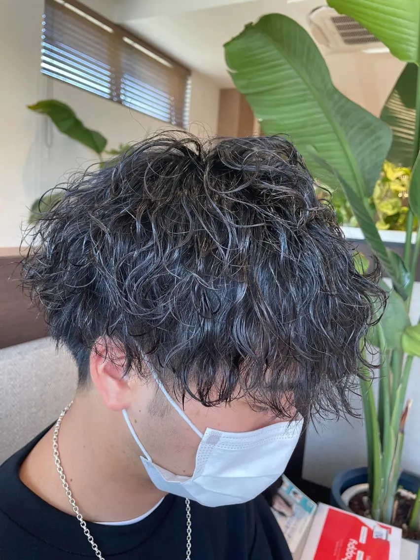 カット✂️+波巻きパーマ🌀の写真