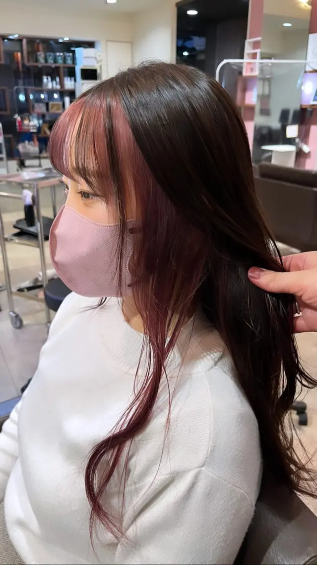 ロング カラー 髪質改善・縮毛矯正 特化・ユウシンのヘアスタイル
