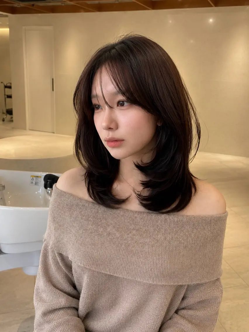 ミディアム カラー カット ヘアカラー トリートメント kakeru/ボブ パーマ/レイヤーのヘアスタイル