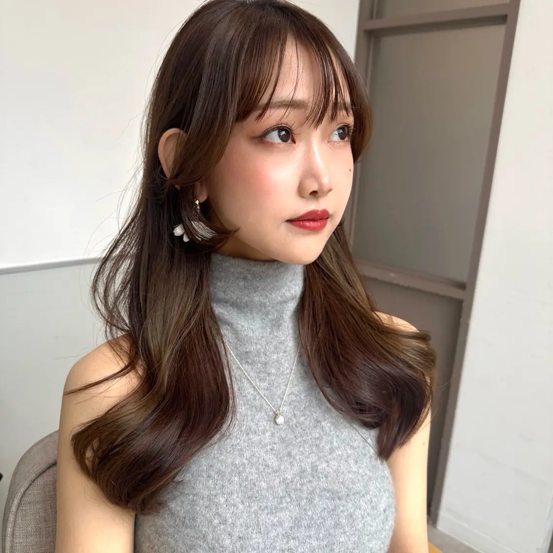 ロング カラー ヨシンモリ カット ヘアカラー take/ショート& レイヤーカット/銀座のヘアスタイル