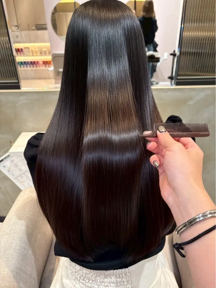 ロング 縮毛矯正 カット 縮毛矯正 トリートメント 🌼縮毛矯正🌼 中野有騎🦕のヘアスタイル