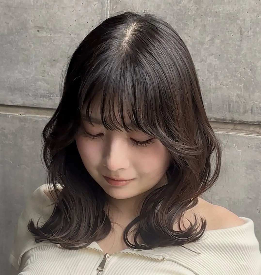 ミディアム 黄金比の似合わせ /吉祥寺 /kokiのヘアスタイル