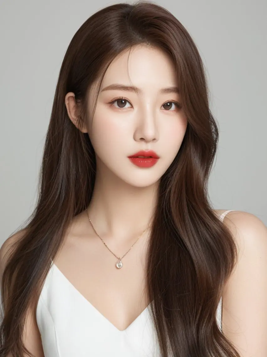 ロング くびれヘア 韓国風ヘア レイヤーカット カット ヘアカラー トリートメント 新宿/韓国レイヤー/ 顔まわり透明感カラーのヘアスタイル