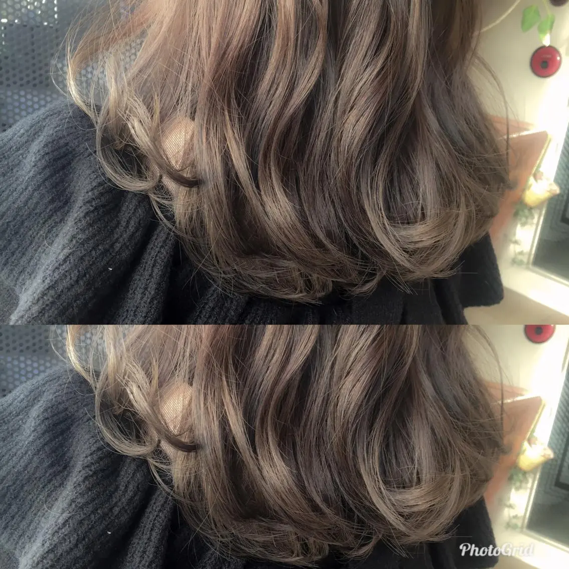 セミロング カラー ベージュカラー ミルクティーベージュ 北條 優輝のヘアスタイル