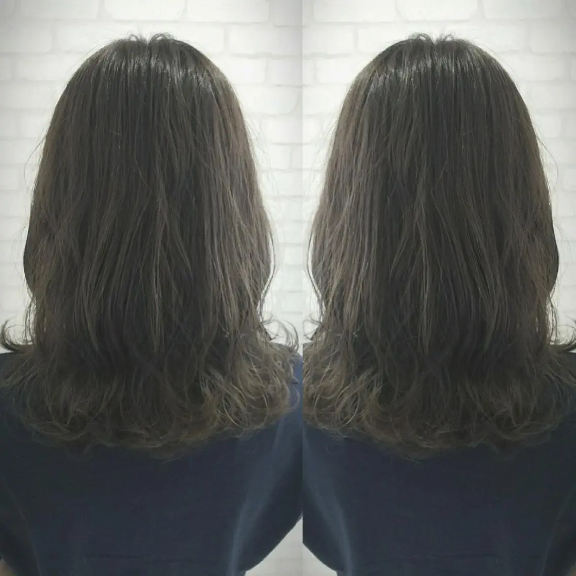 ミディアム 今中 小百合のヘアスタイル