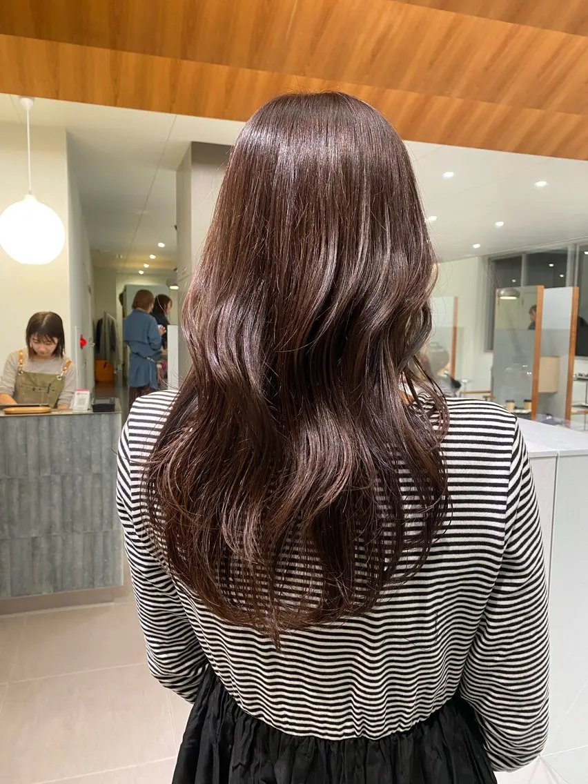 ロング 🎀透明感× 暖色カラーつな🎀のヘアスタイル