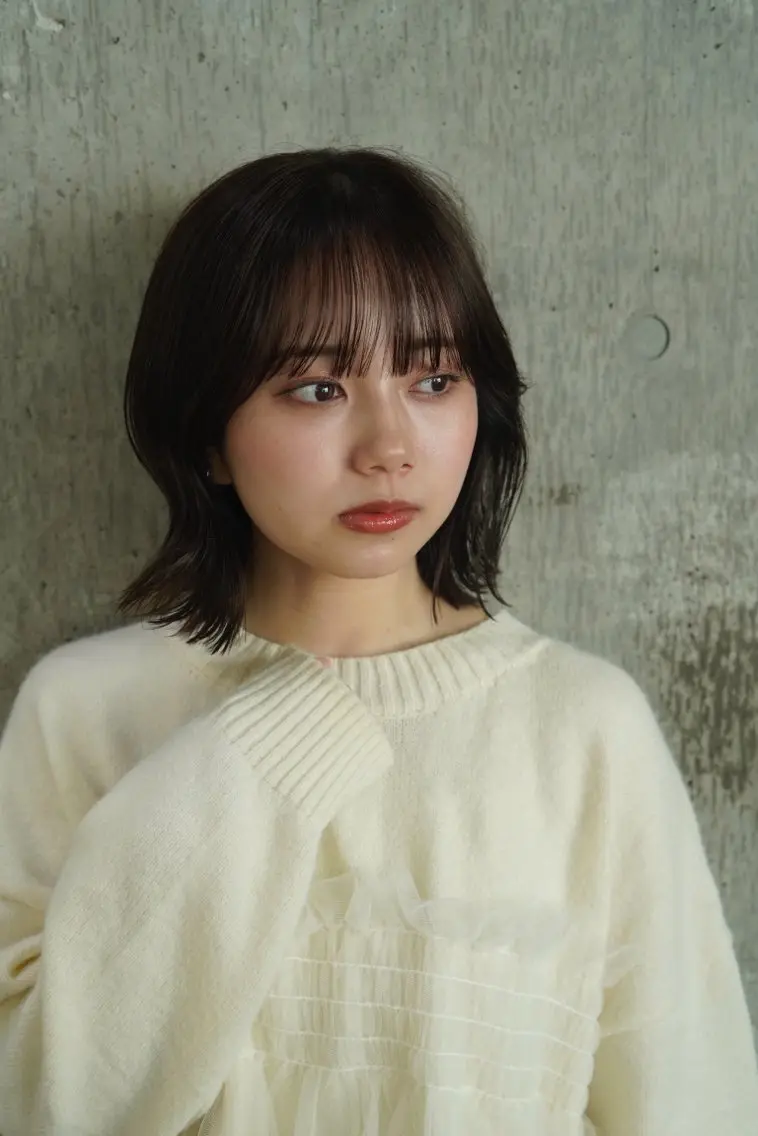 ミディアム 🔥コテ巻き風 ボブパーマ🔥のヘアスタイル