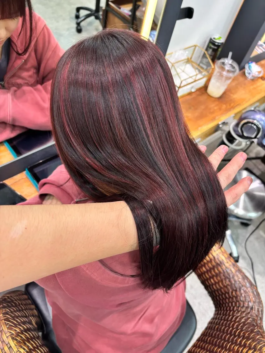 ロング カラー 髪質改善 トリートメント ヘアカラー 似合う赤み消しカラー ＊こうき［恵比寿］のヘアスタイル