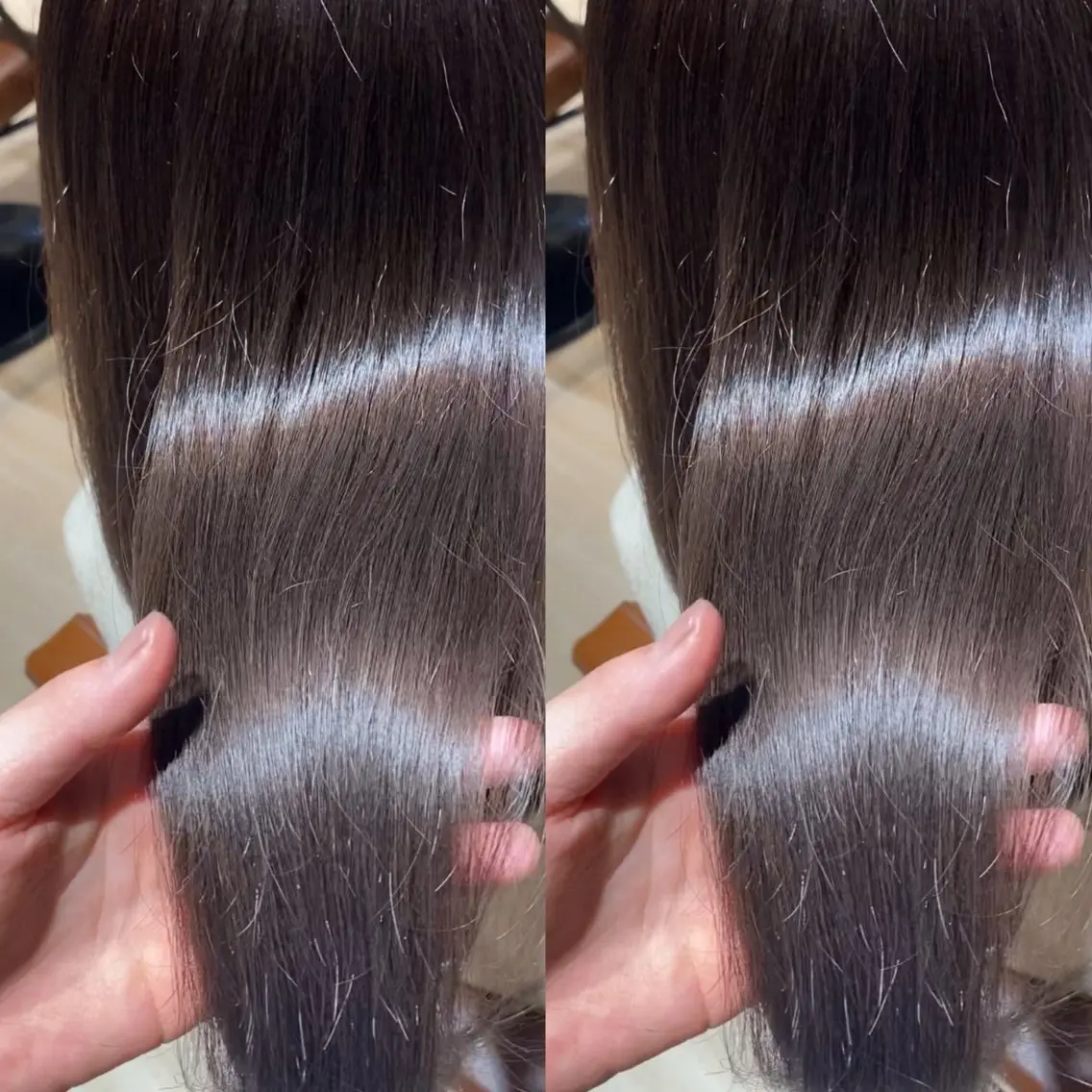 セミロング カラー ベージュカラー 透明感カラー ラベンダーカラー ラベンダーベージュ ヘアカラー トリートメント 髙木美緒🌿 レイヤー/アレンジのヘアスタイル