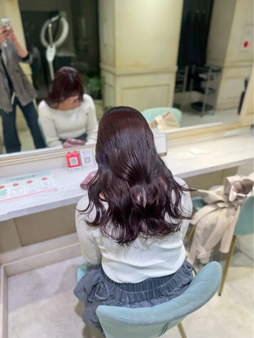 カラー ヘアカラー トリートメント 💙透明感カラー/ 縮毛矯正/ゆうな💙のヘアスタイル