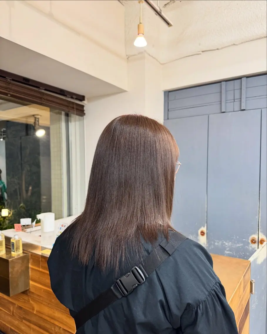 カラー ブラウンカラー 透明感カラー ヘアカラー たけかわ みちのヘアスタイル