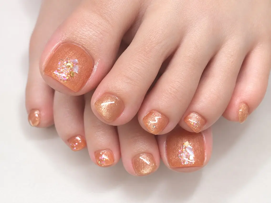 ネイル フットネイル フットネイル 芳賀 暦美のネイルデザイン