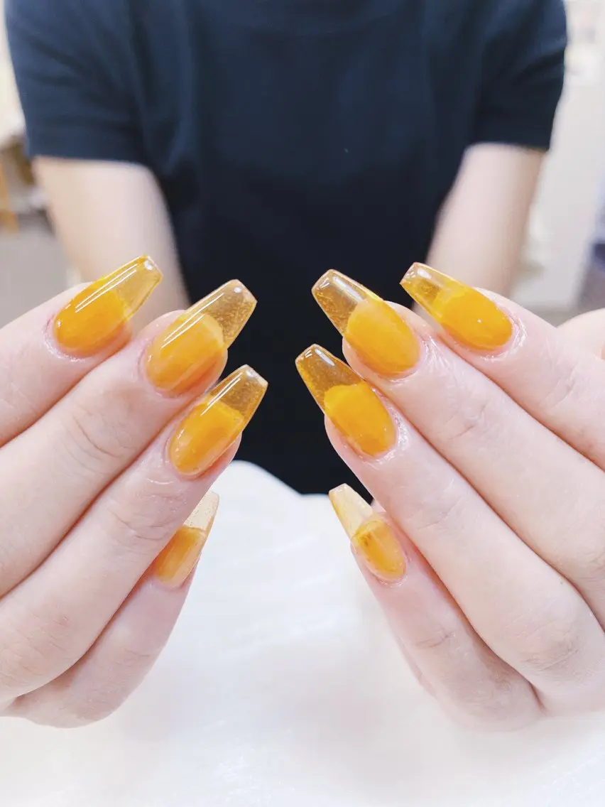 ネイル チークネイル 成人式 フレンチネイル グラデーション 氷ネイル・うるうるネイル ハンドネイル DUO   MI nail salonのネイルデザイン