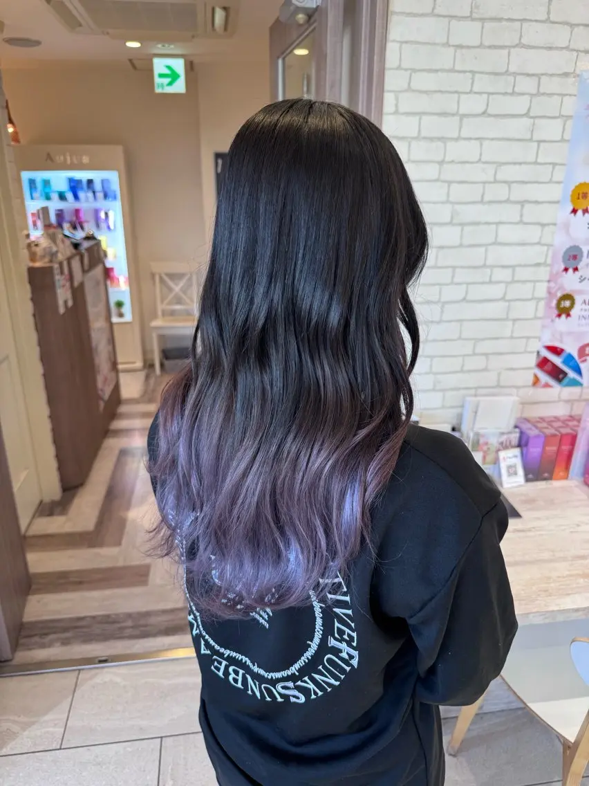 ロング カラー グラデーションカラー ヘアカラー 1日1名様予約可能 斎藤相慶のヘアスタイル