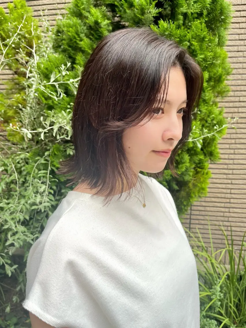 ショート ボブレイヤー ボブ 韓国風ヘア レイヤーカット GIEN 末吉 海斗のヘアスタイル