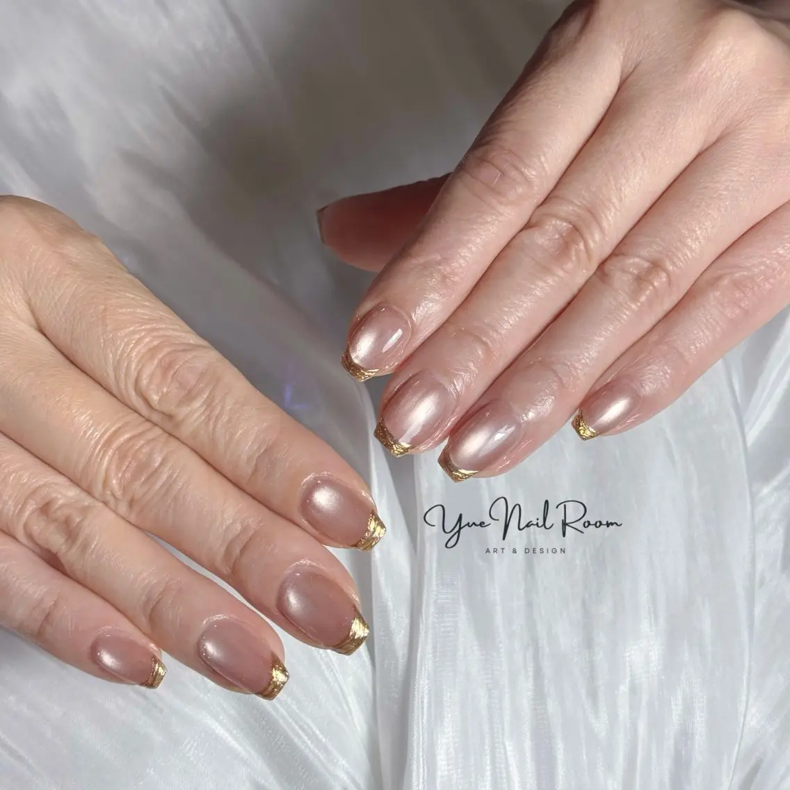 ネイル フレンチネイル マグネットネイル ミラーネイル ハンドネイル YUE NAIL ROOMのネイルデザイン