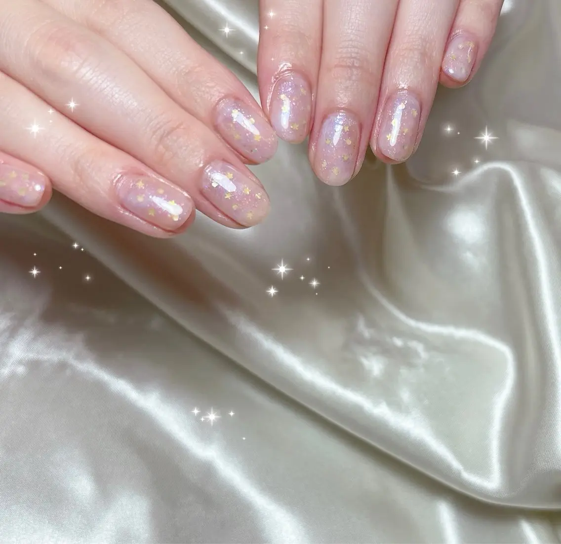 ネイル ニュアンスネイル ハンドネイル FLARE NAIL フレアネイルのネイルデザイン