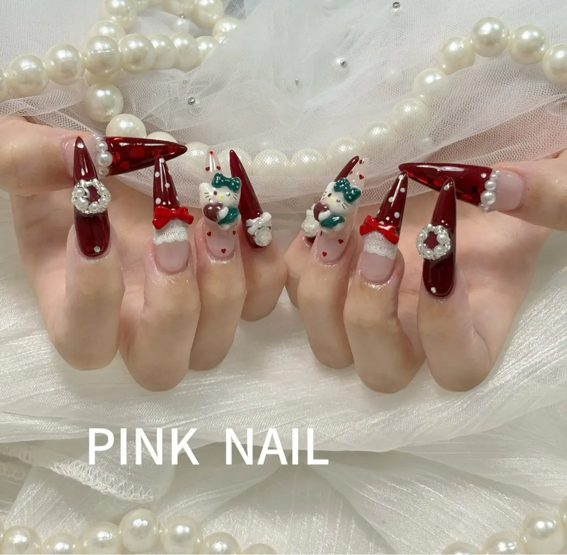 ネイル ハンドネイル pink nailのその他イメージ