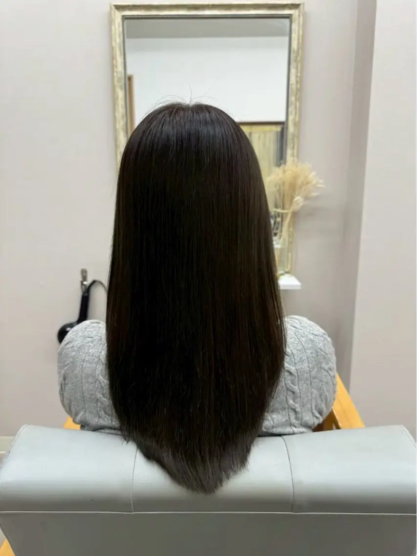 💎カット+艶感ワンカラー+髪質改善UPTOGROSS💎の写真
