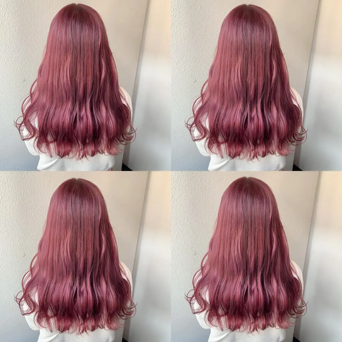 セミロング カラー ダブルカラー ピンクカラー ヘアカラー 似合わせ/ カラー.岡田友仁のヘアスタイル