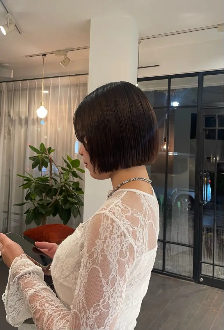 ショート ボブ 西野 優夏のヘアスタイル