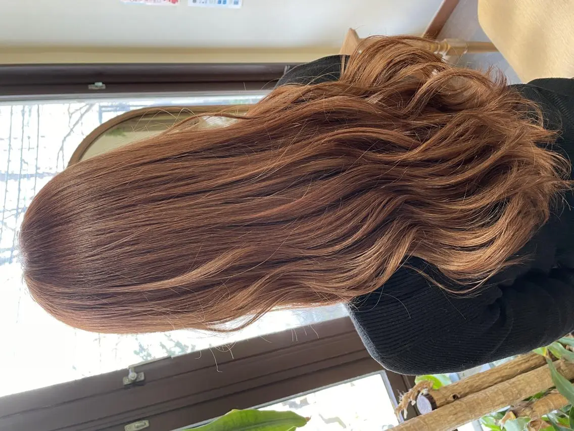 カラー ロング ベージュカラー ピンクカラー ピンクベージュ カット ヘアカラー トリートメント ハイトーン得意😍 Lumiereのヘアスタイル