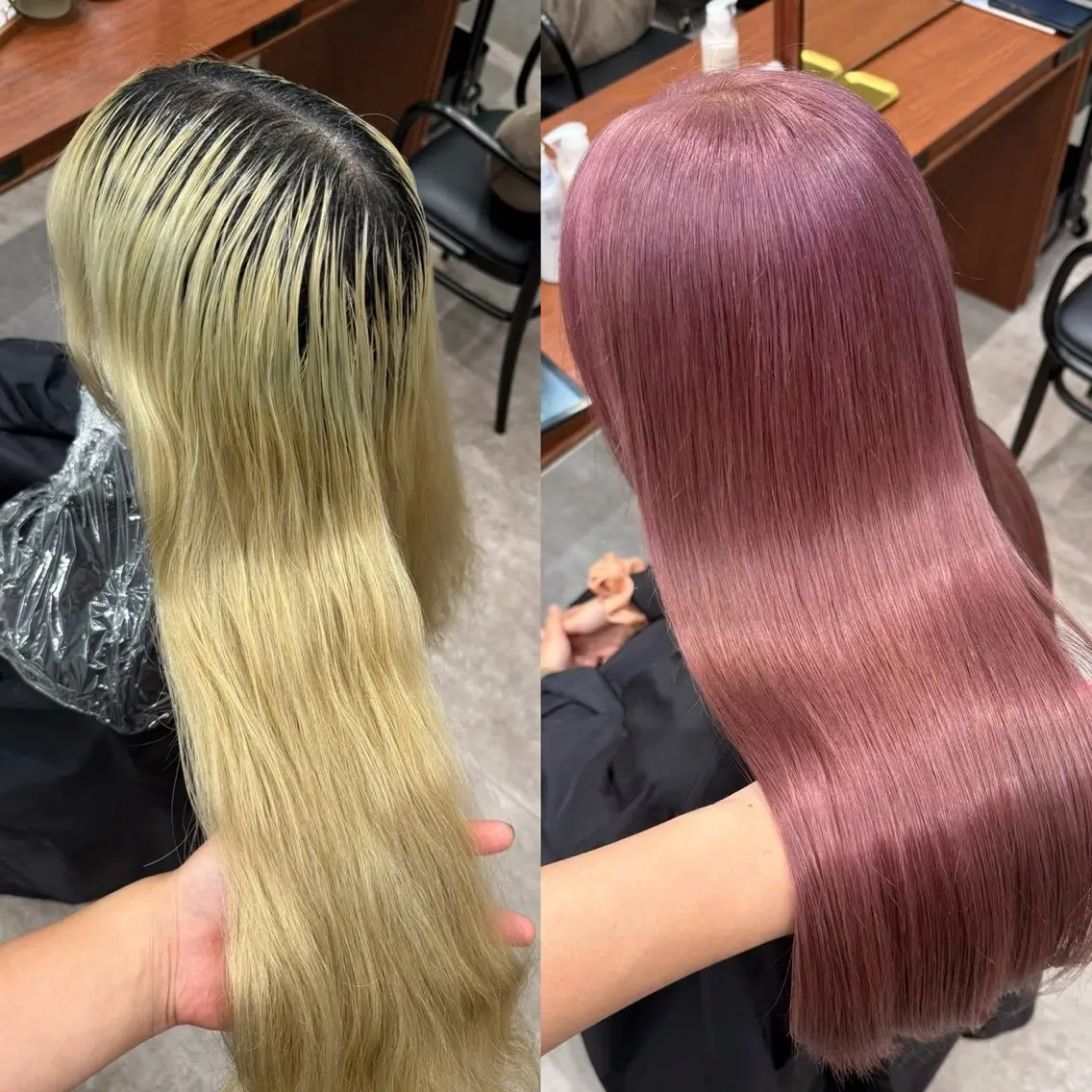 ロング ヘアカラー ケアブリーチ🫧 hana🎀のヘアスタイル