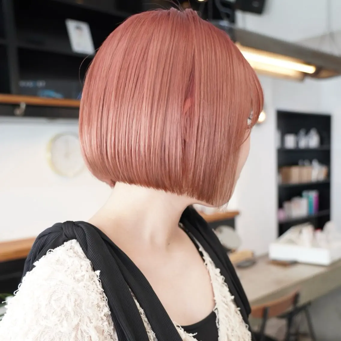 ショート ヘアカラー トリートメント ボブ/アンニュイ 🌷しだひめな🌷のヘアスタイル
