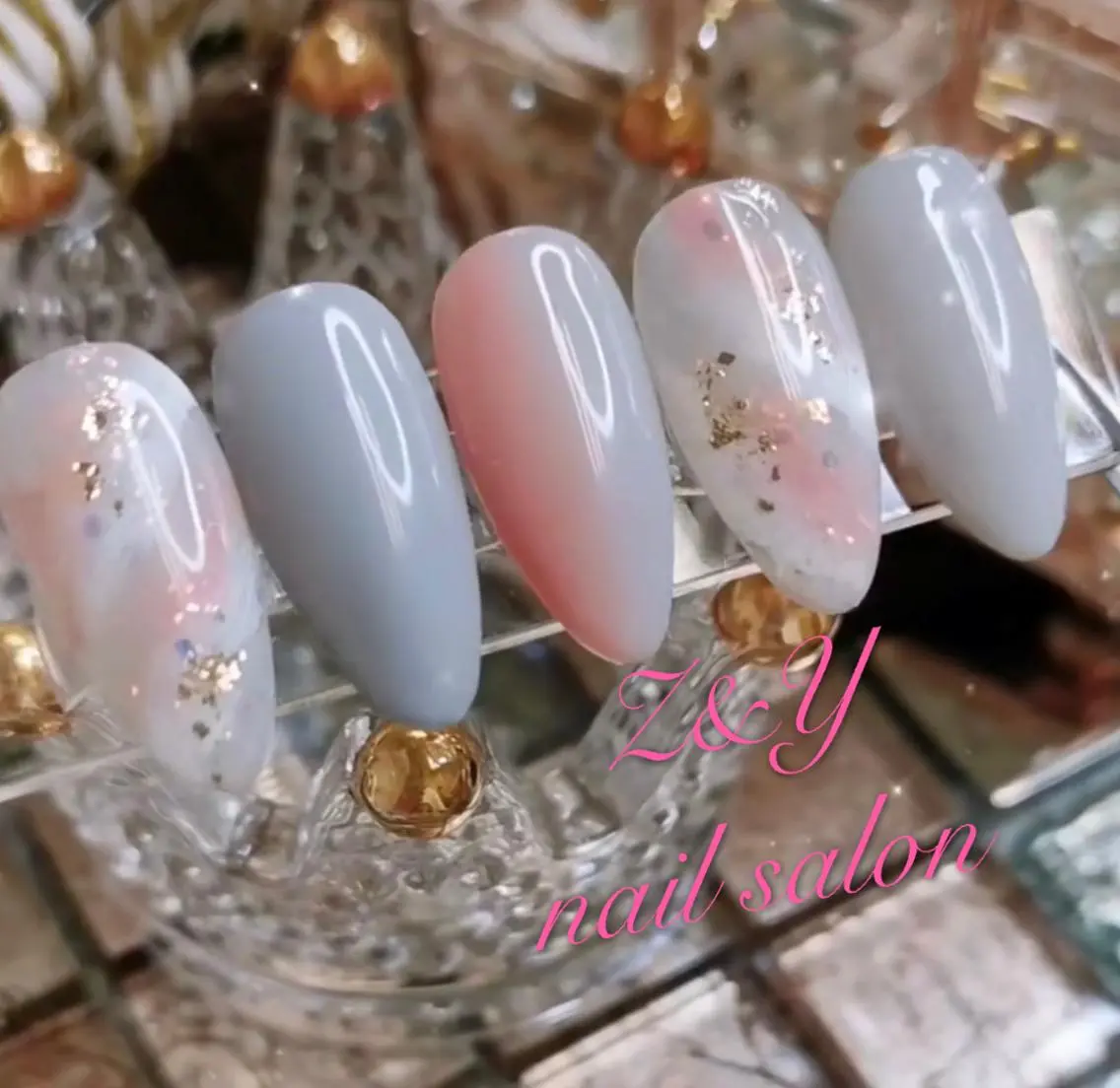ロング ハンドネイル Z&Y nail salonのネイルデザイン