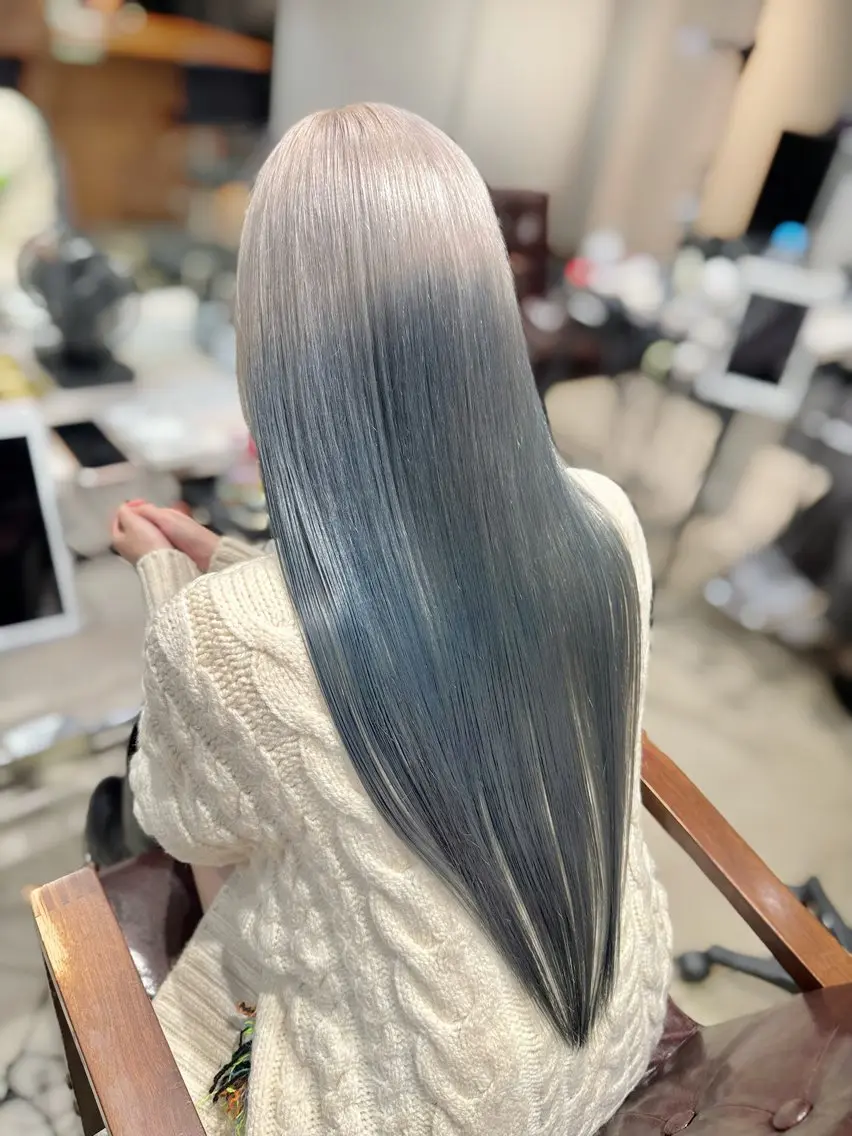 ロング カラー ヘアカラー 🌻名古屋🌻 🫧ハイトーン🫧のヘアスタイル