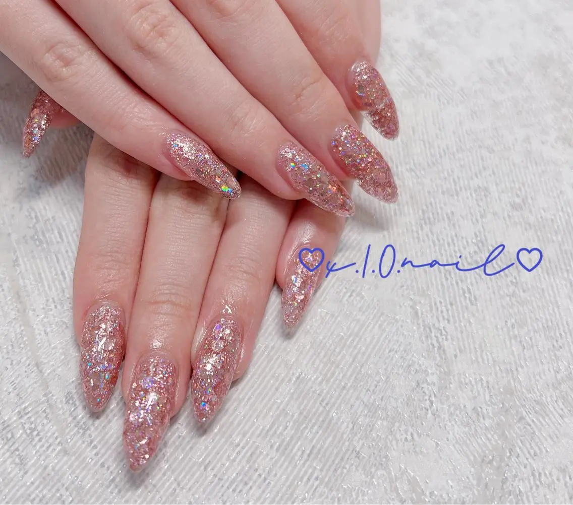 ネイル アニマル柄 アートネイル ジェルネイル 韓国ネイル ラメ(グリッター) ハンドネイル x.1.0.nail ♡Cのネイルデザイン