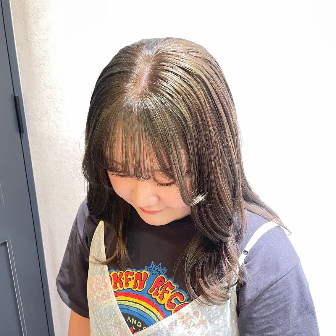カラー ベージュカラー オリーブベージュ ヘアカラー トリートメント 銀座：似合わせカラー オリーブ🫒アレンジのヘアスタイル
