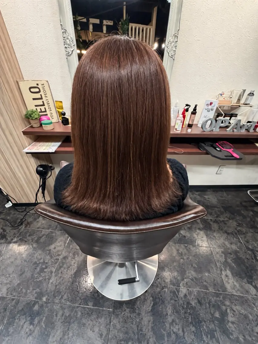カラー ブラウンカラー ヘアカラー 藤島 凜櫻のヘアスタイル