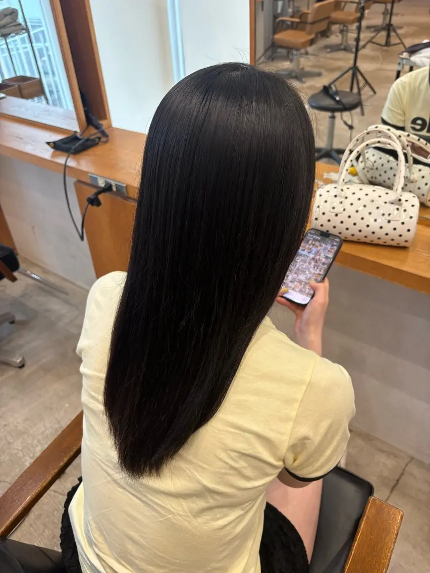 セミロング 縮毛矯正 カノエ小郡店 /konocaのヘアスタイル