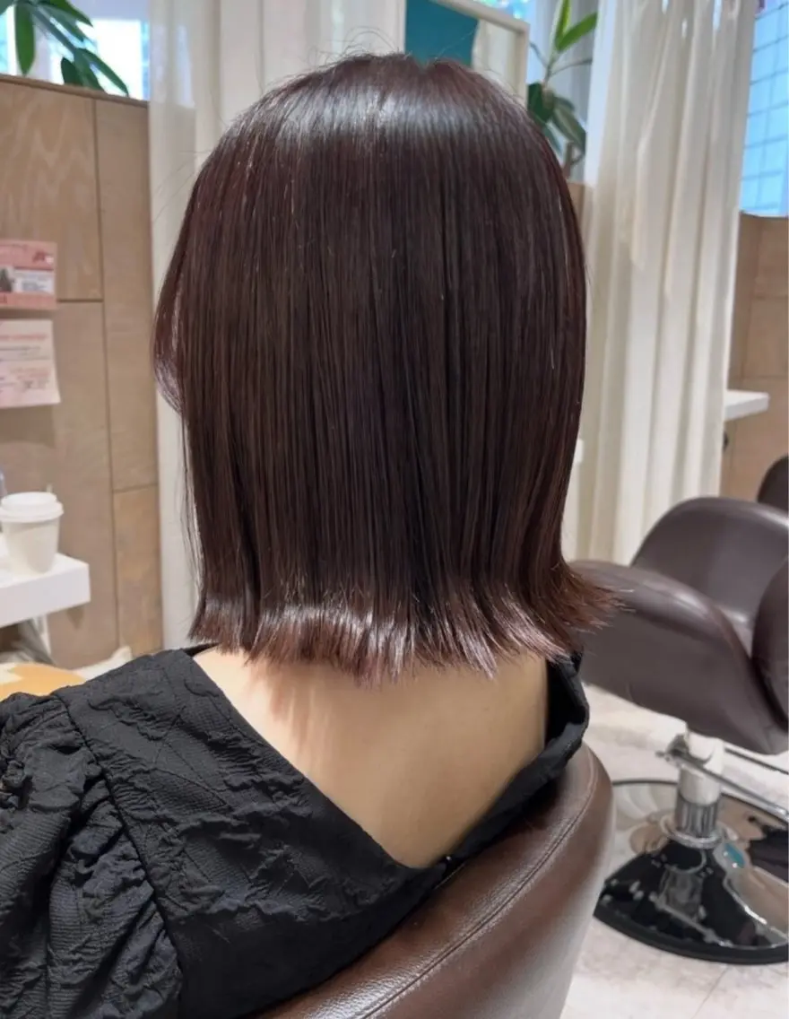 髪を傷ませないツヤカラー🤎✨¥9130→¥2000白髪染めも🆗の写真