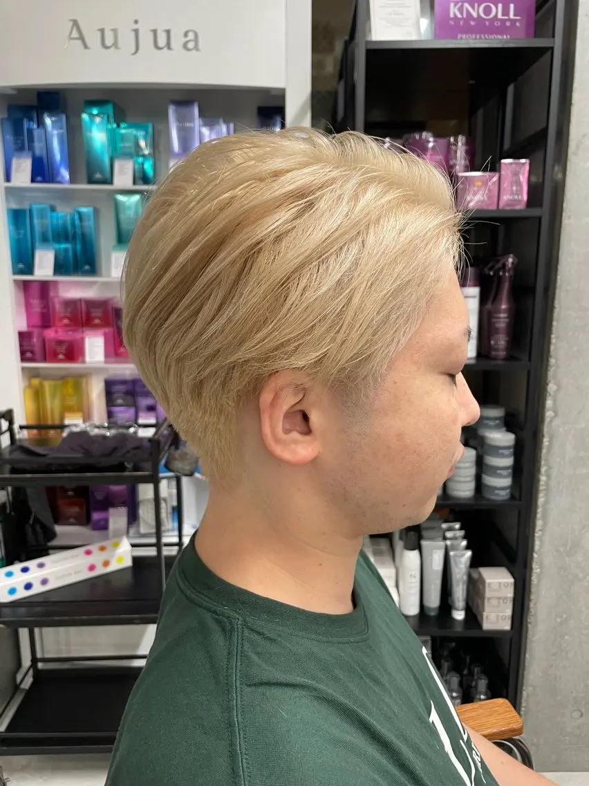 カラー メンズ カット ヘアカラー トリートメント ヘアセット メンズモテパーマ💙 fuwaのヘアスタイル