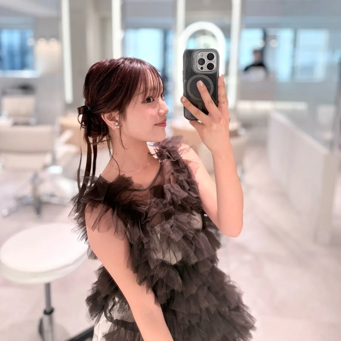 ✨前から見ても可愛いヘアアレンジ✨(結婚式、イベントにご利用下さい)の写真