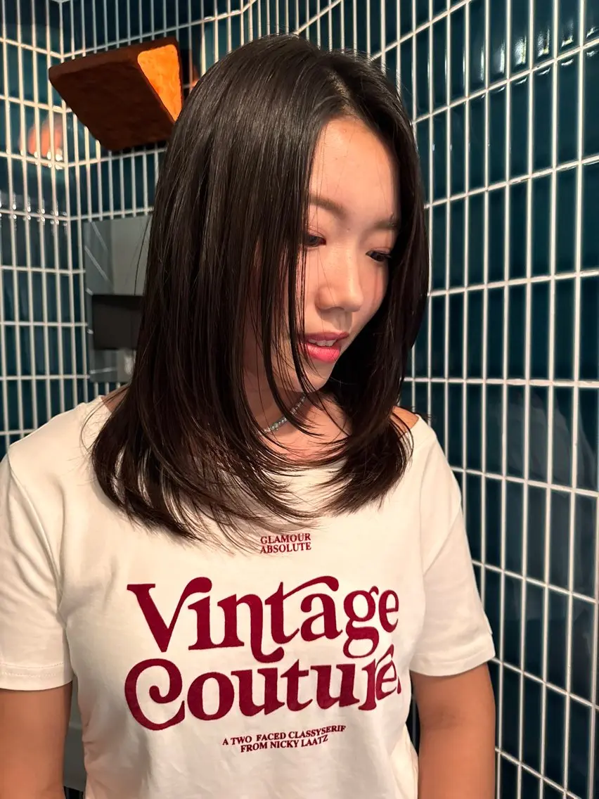 ミディアム カット kii /天神/ ナチュラル/yukaのヘアスタイル