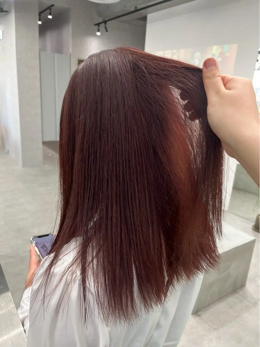 ロング カラー ヘアカラー ハイトーンカラー🐬 えりかのヘアスタイル